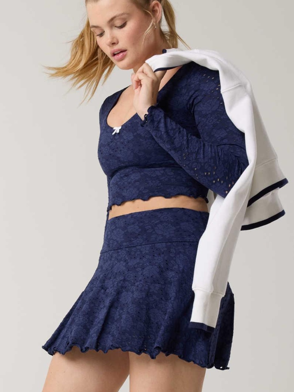 Navy Treat Yourself Skort set